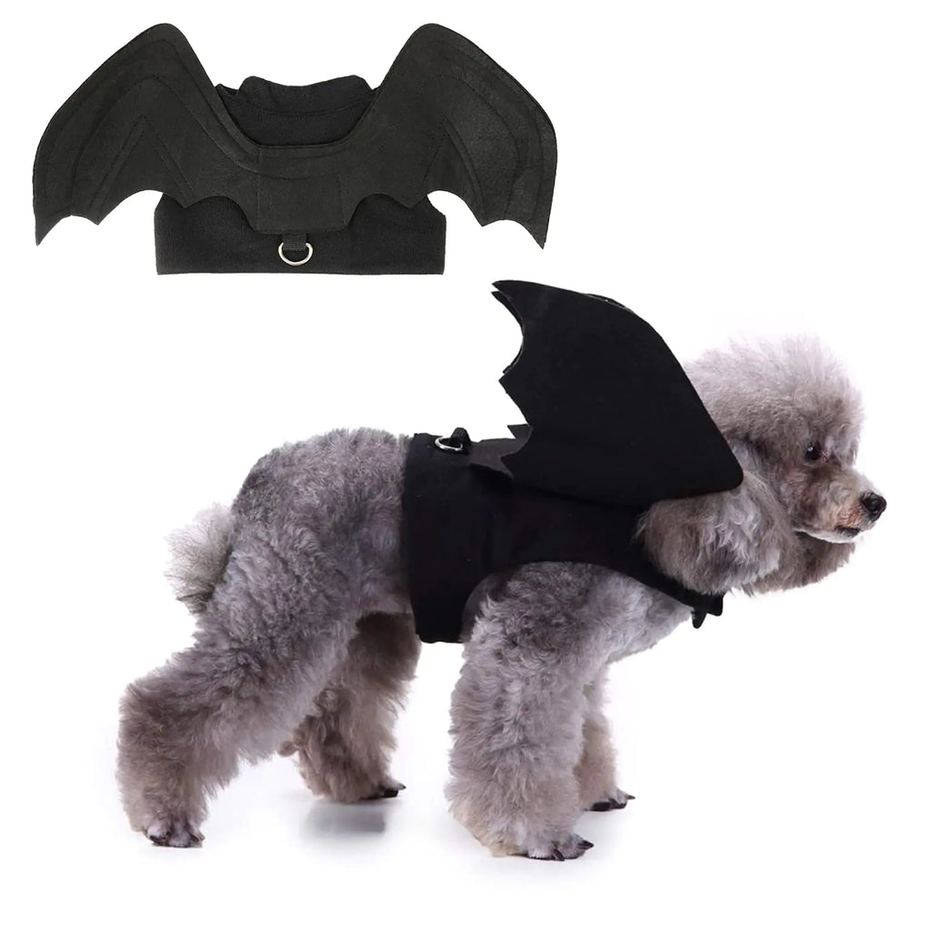 RYPET Dog Halloween Costume - Halloween Bat Wings Pet Costumes for Dogs Cats Halloween Party Large